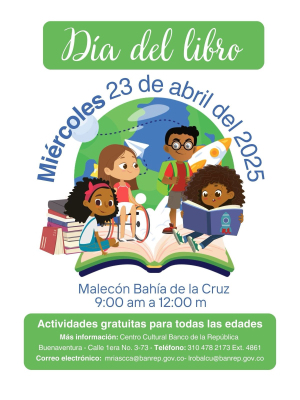 La Secretaría de Etnoeducación se sumó a la Semana de la Lectura que realiza el Banco de la República en Buenaventura del 21 al 25 de abril de 2025