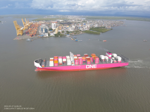 Buenaventura recibe al ONE Sparkle, primer buque de nueva generación sostenible en arribar al puerto