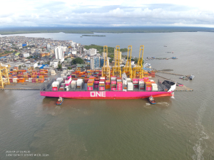Buenaventura recibe al ONE Sparkle, primer buque de nueva generación sostenible en arribar al puerto
