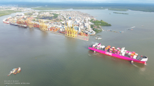 Buenaventura recibe al ONE Sparkle, primer buque de nueva generación sostenible en arribar al puerto