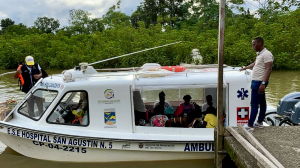 Emergencia médica en el río Yurumanguí fue atendida por el Hospital San Agustín de Puerto Merizalde