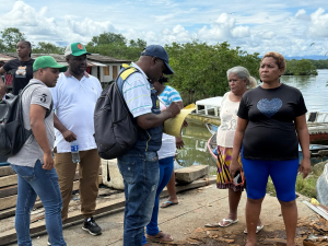 La alcaldesa distrital Ligia Córdoba Martínez atendió tragedia en el barrio Palo Seco de Buenaventura 