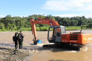 Golpe a las finanzas de la estructura Jaime Martínez con destrucción de maquinaria usada para la minería ilegal en Buenaventura