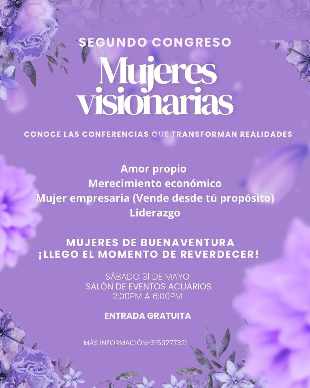 Segundo Congreso de Mujeres Visionarias en Buenaventura