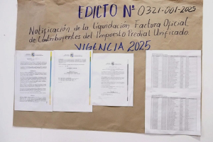 La Alcaldía Distrital de Buenaventura notifica a contribuyentes que tienen deudas del Impuesto Predial