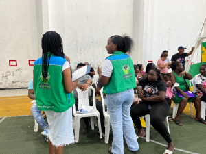 Entregan ayudas humanitarias a 59 familias desplazadas en Bazán La Bocana en Buenaventura 