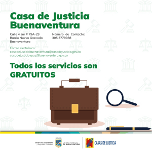 La Casa de Justicia de Buenaventura continúa prestando servicios a la comunidad