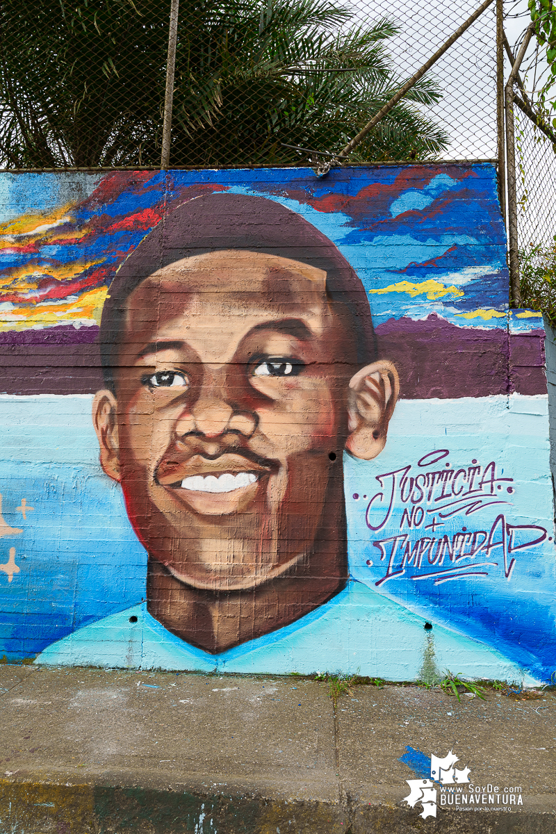 Buenaventura rinde homenaje a la memoria de Alan Josué Valencia con un mural por la paz