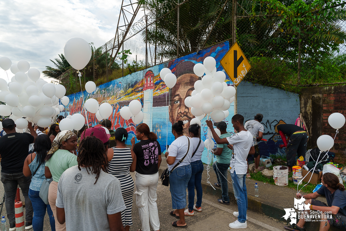 Buenaventura rinde homenaje a la memoria de Alan Josué Valencia con un mural por la paz
