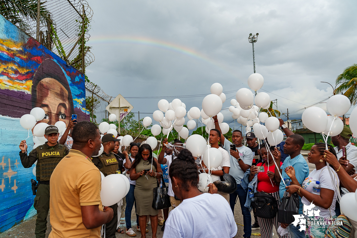 Buenaventura rinde homenaje a la memoria de Alan Josué Valencia con un mural por la paz