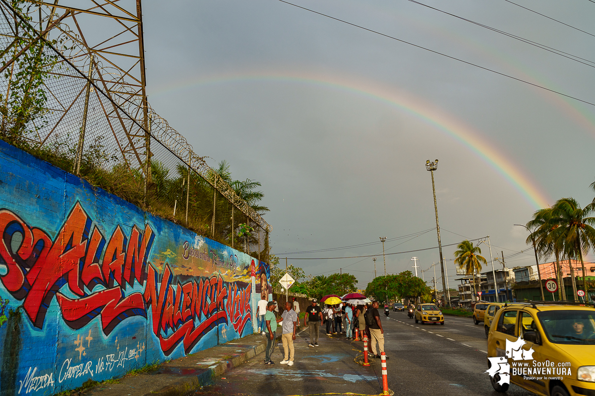 Buenaventura rinde homenaje a la memoria de Alan Josué Valencia con un mural por la paz