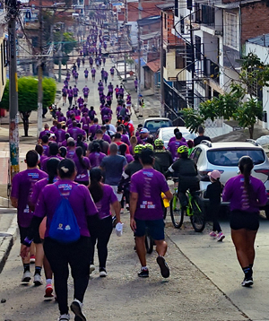 Vallecaucanos corrieron &ldquo;Kil&oacute;metros por la Equidad&rdquo; para rechazar la misoginia y la violencia de g&eacute;nero
