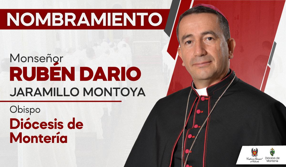 El Papa Le&oacute;n XIV nombra como nuevo obispo de Monter&iacute;a a Monse&ntilde;or Rub&eacute;n Dar&iacute;o Jaramillo Montoya
