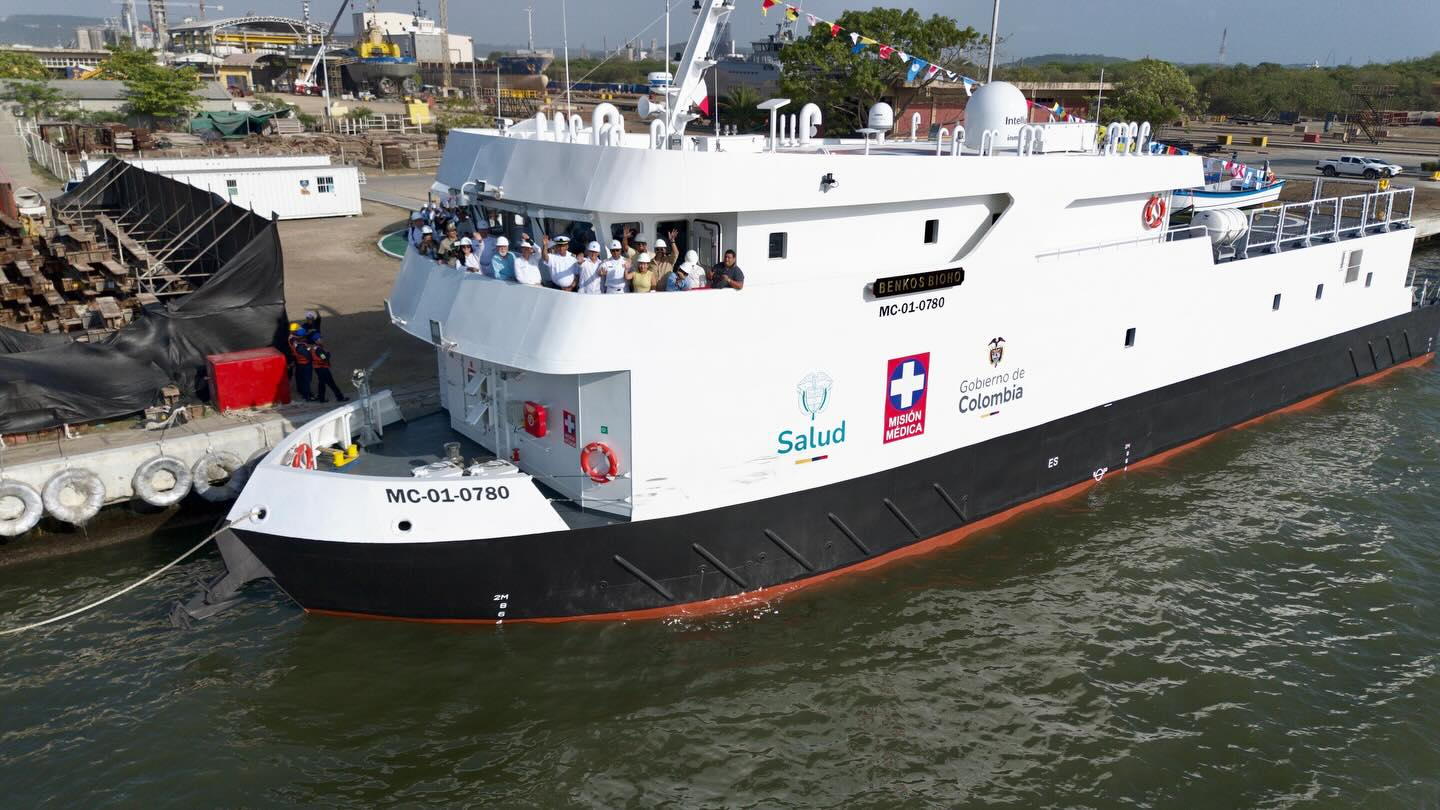 Zarpa desde Cartagena el Buque Hospital Benkos Bioh&oacute; para atender comunidades del Pac&iacute;fico colombiano