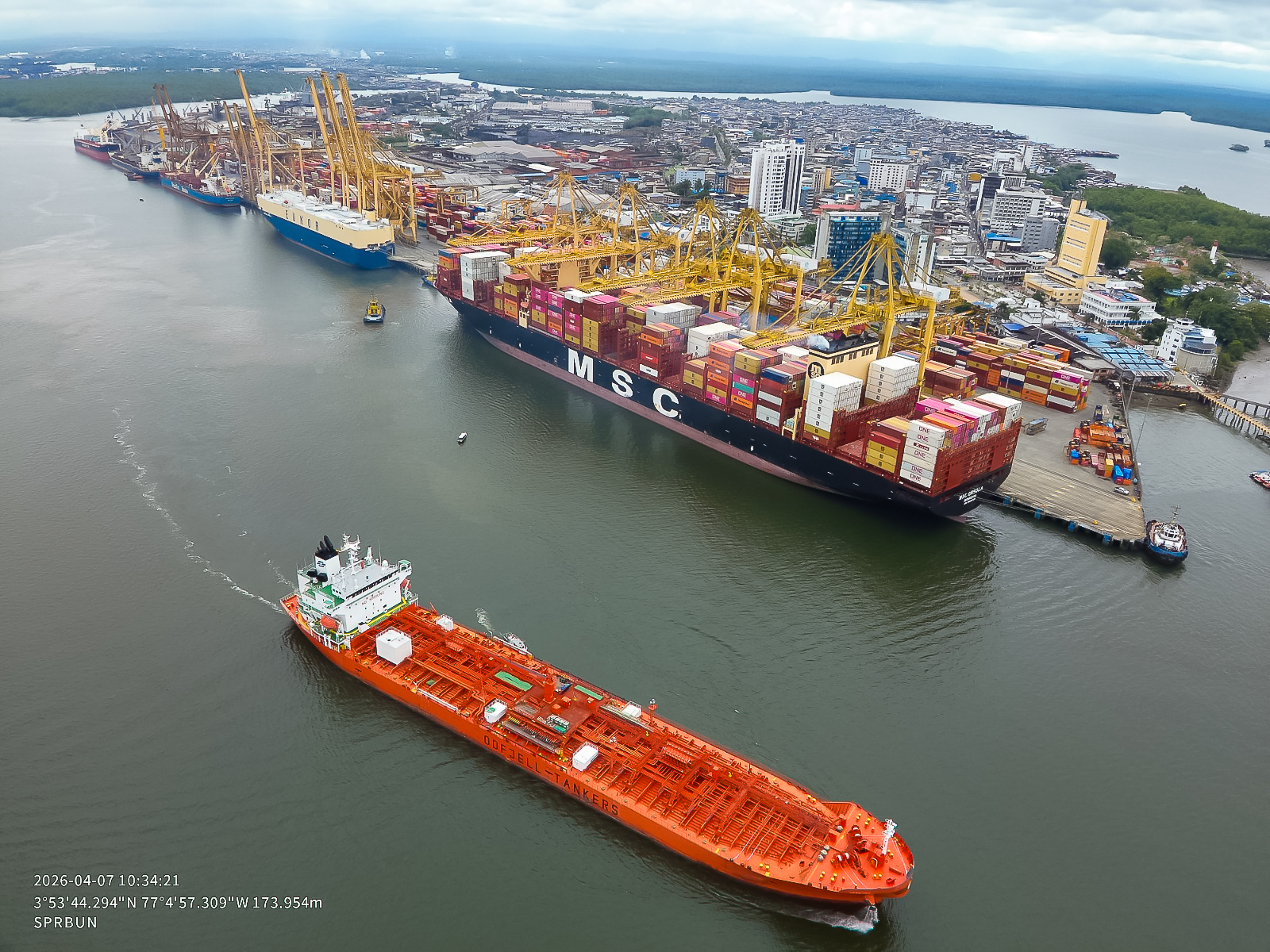 Sociedad Portuaria Regional de Buenaventura rompe r&eacute;cord de capacidad portuaria con la llegada del buque MSC Orsola