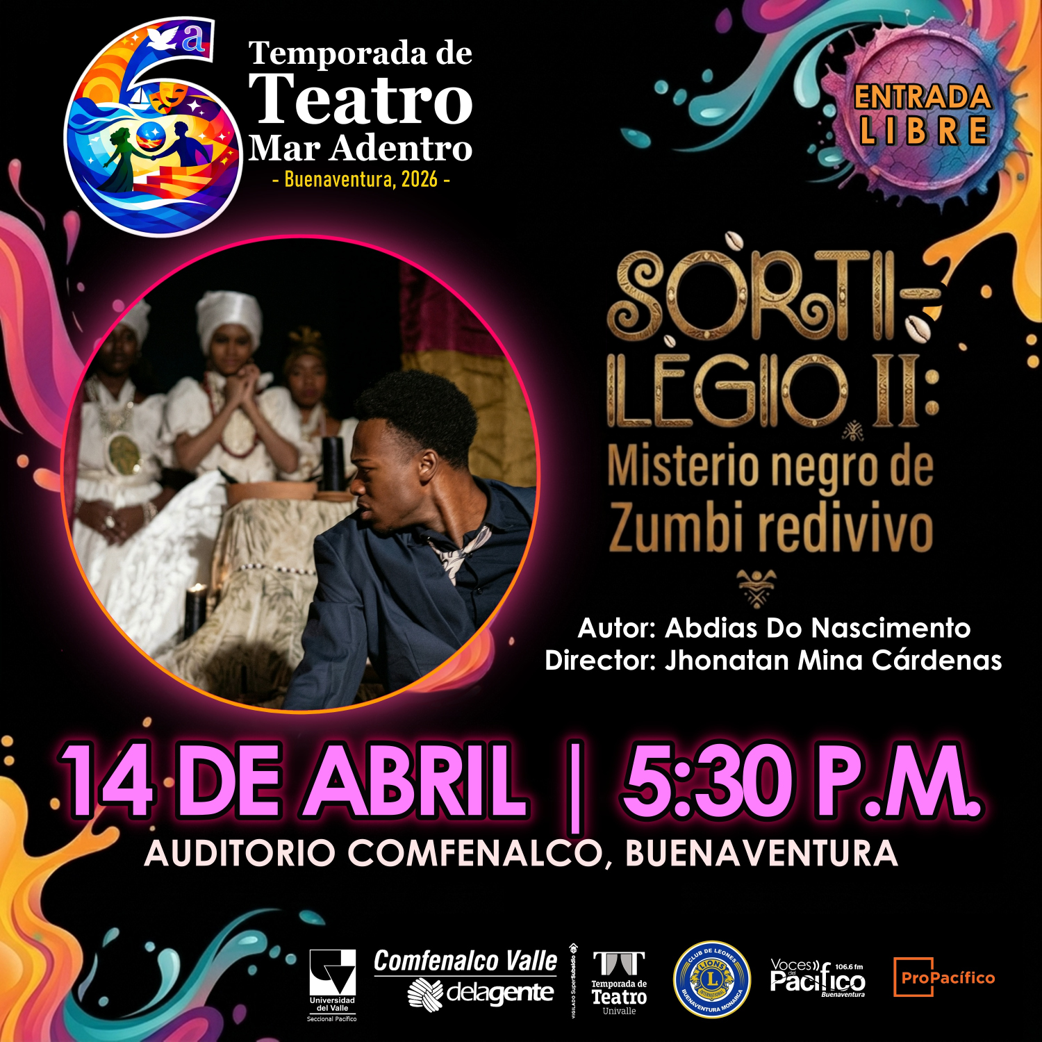 Cambio en la programaci&oacute;n: &ldquo;Sortilegio II&rdquo; llega a la Temporada Mar Adentro ante aplazamiento de &ldquo;El Rinoceronte&rdquo;  