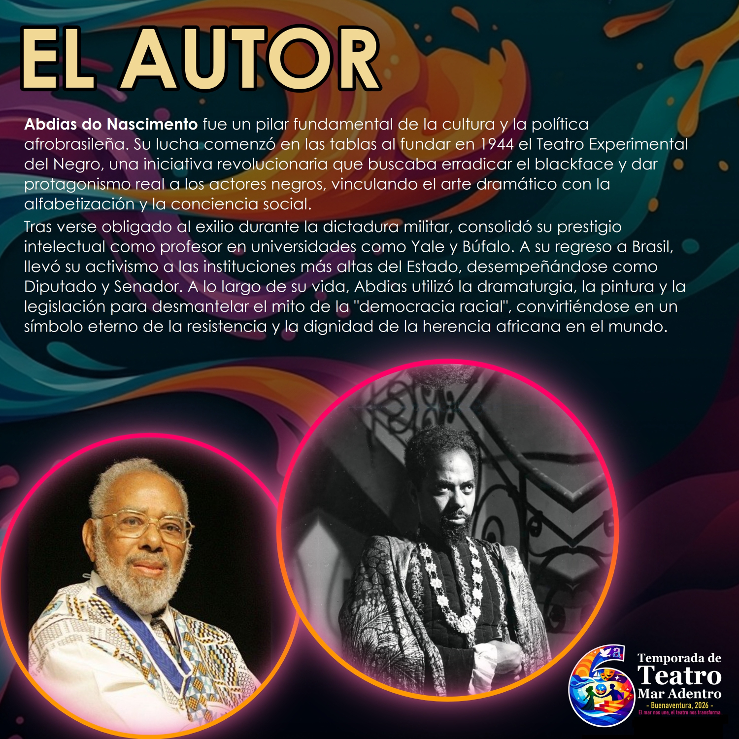 Cambio en la programaci&oacute;n: &ldquo;Sortilegio II&rdquo; llega a la Temporada Mar Adentro ante aplazamiento de &ldquo;El Rinoceronte&rdquo;  