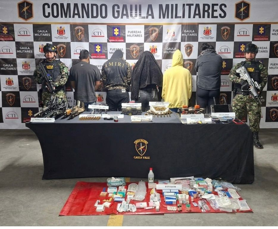 Capturan a cinco presuntos integrantes de la columna &lsquo;Jaime Mart&iacute;nez&rsquo; en el municipio de Dagua