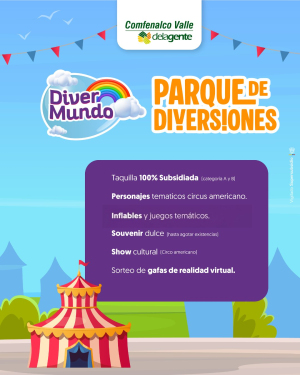 Divermundo llega con entrada gratuita en centros recreacionales de Comfenalco Valle