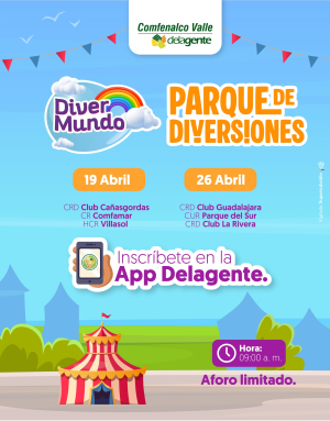 Divermundo llega con entrada gratuita en centros recreacionales de Comfenalco Valle