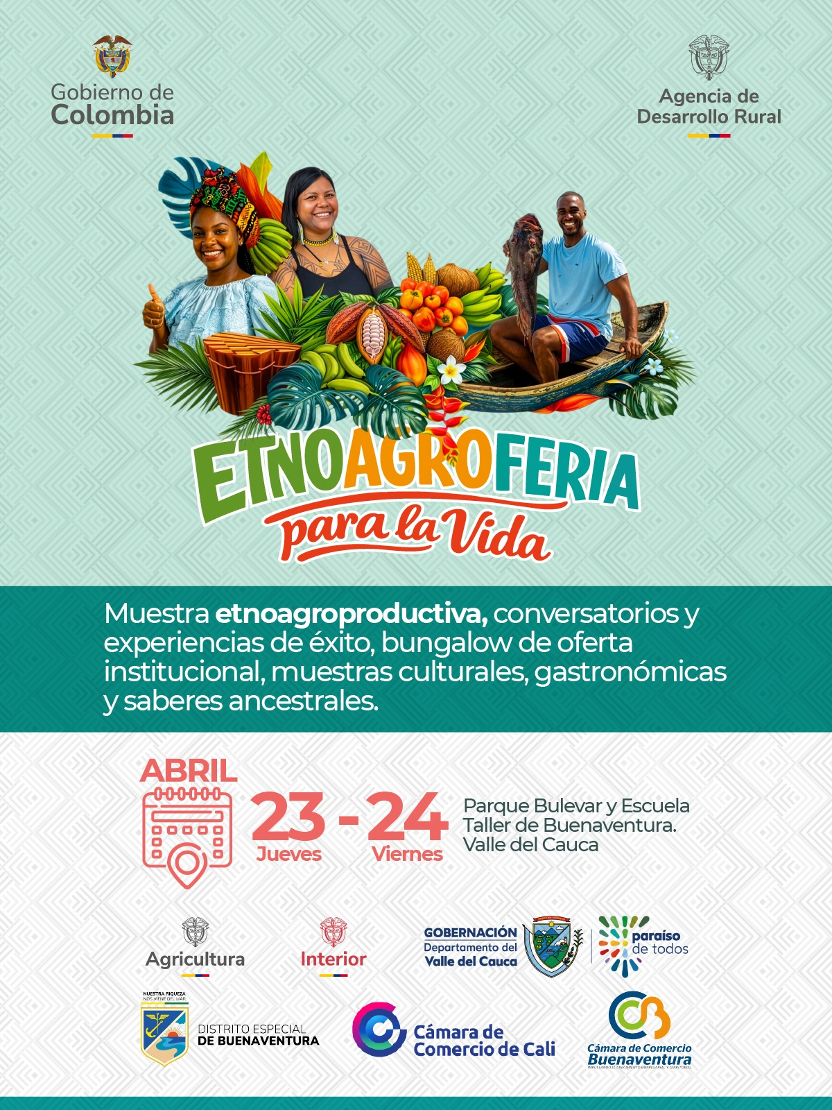 Buenaventura ser&aacute; sede de la primera Etnoagroferia para la Vida y la Paz: un espacio estrat&eacute;gico para la articulaci&oacute;n de las econom&iacute;as propias de los pueblos &eacute;tnicos