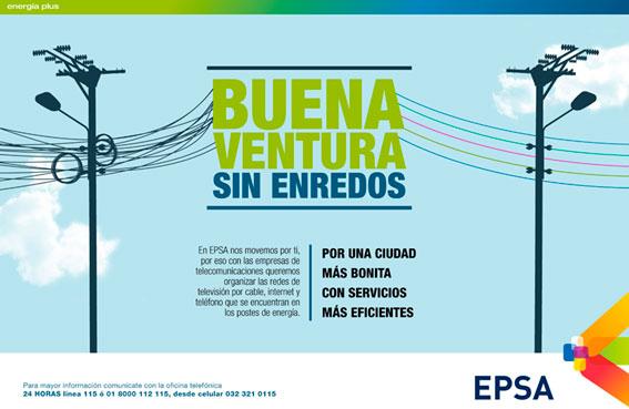 EPSA y cable operadores organizarán redes eléctricas y de telecomunicaciones de Buenaventura