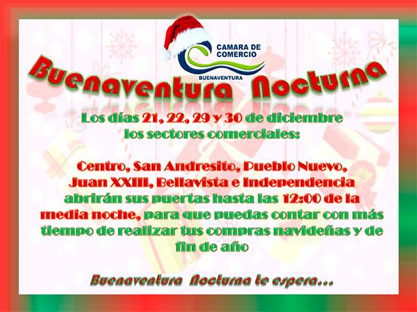 Ya llega Buenaventura Nocturna