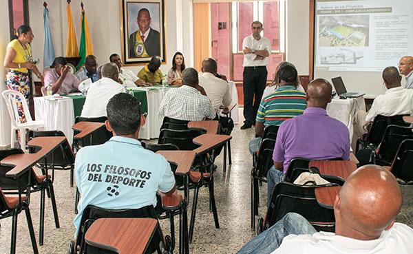 La Alcaldía de Buenaventura, Gobierno Nacional y el FONADE firmaron convenio para construir el complejo deportivo del barrio la Independencia