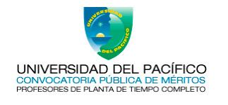 Abierto Concurso para Docentes de Planta en la Universidad del Pacífico