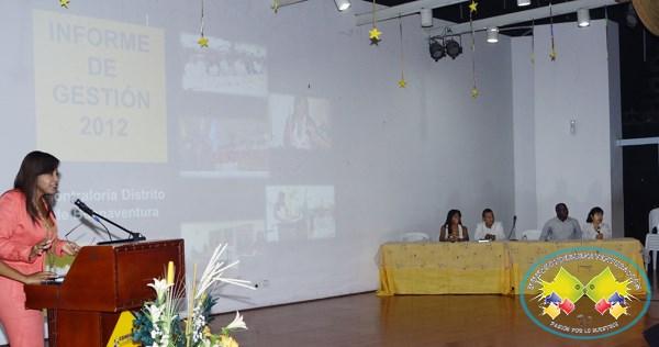 Contralora rindió Informe de Gestión de la vigencia 2012
