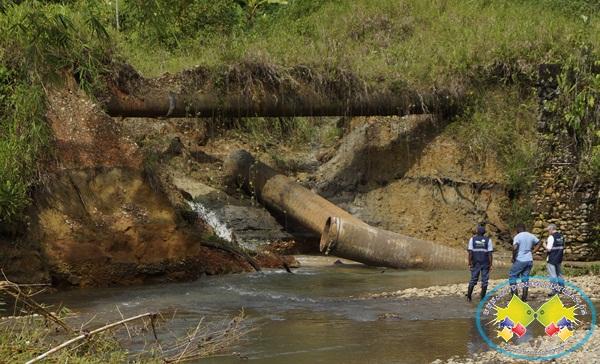 Una nueva suspensión del servicio de agua en Buenaventura por tubería de 39 pulgadas