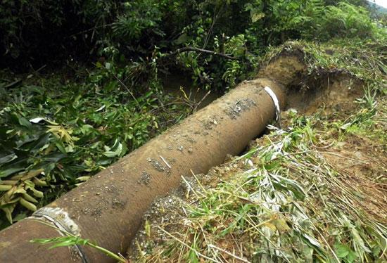 Continúa la emergencia del servicio de agua por desplome en tramos de la tubería de 39 pulgadas