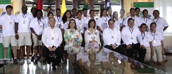 Jóvenes voleibolistas de Buenaventura recibieron medallas por parte de los Cancilleres de Alianza del Pacífico