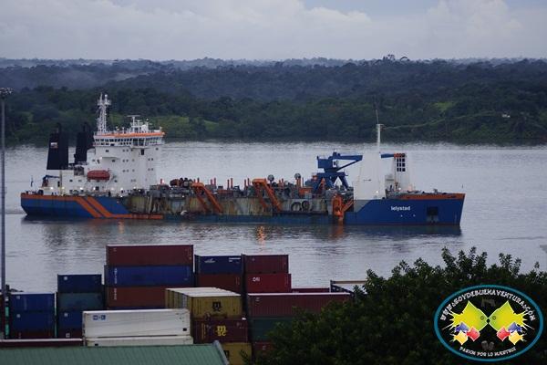 Dragado de la franja de atraque, franjas de maniobra y ampliaci&oacute;n de la d&aacute;rsena de giro en la SPRBUN, avanza en un 70%