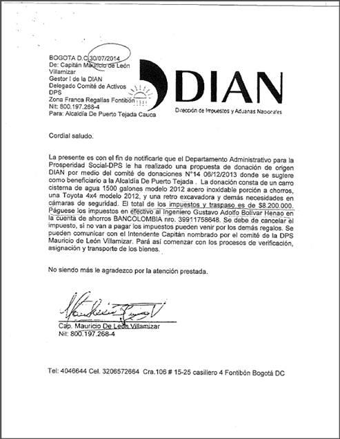Nueva alerta por supuestas donaciones de la DIAN