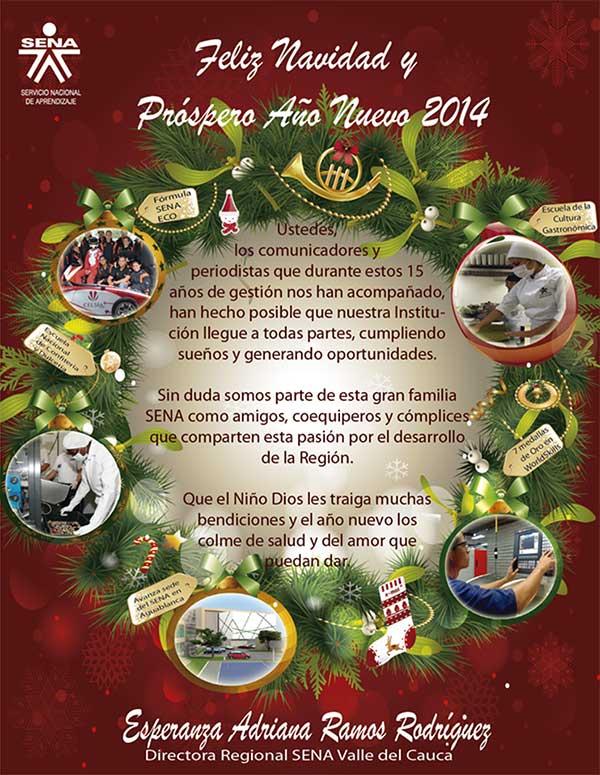Feliz Navidad les desea El Centro N&aacute;utico Pesquera del SENA Buenaventura