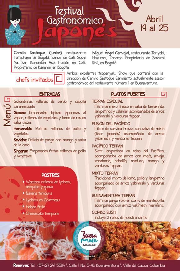 Hoy finaliza el Festival Gastronómico Japonés en Brassa Mare