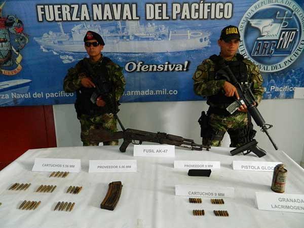 Autoridades incautan armamento a bandas criminales en Buenaventura