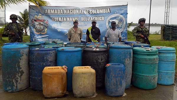 Armada Nacional incauta más de 6.000 galones de combustible en el pacífico