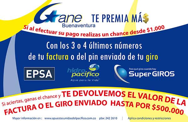 Enviar sus giros y cancelar su factura de agua y energía en los puntos Gane Servicios, sí paga