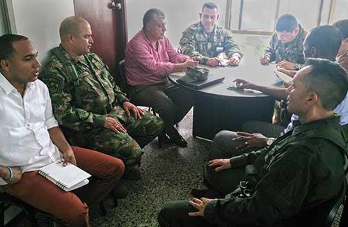 Infantes de Marina que custodiaban en el barrio Muro Yusti de Buenaventura fueron relevados