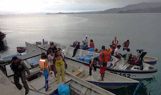 Rescatadas 15 personas en aguas del pacífico