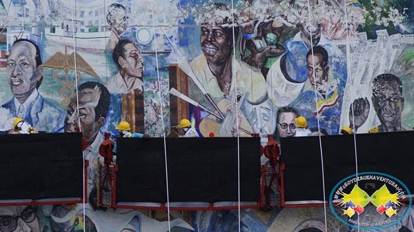 Se inició la restauración del Mural Buenaventura 450 años al Cosmos