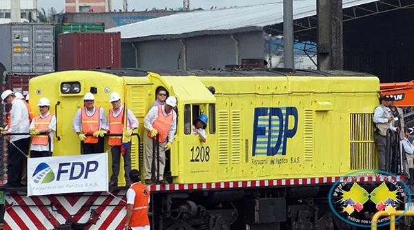 Presidente Santos puso en marcha Ferrocarril del Pacífico