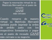 Pague la renovación virtual de su matrícula mercantil en un punto de recaudo Gane