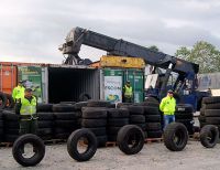 Cae por primera vez contrabando de llantas usadas en Buenaventura