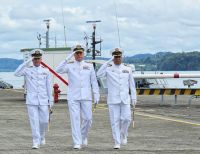 Despiden con honores al Jefe de Estado Mayor de la Fuerza Naval del Pacífico
