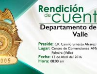 El Departamento de Policía Valle rendirá cuentas de la gestión durante el año 2015