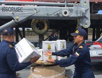 Buque de la Armada Nacional zarpó con rumbo a Chocó para llevar más ayudas a damnificados por ola invernal