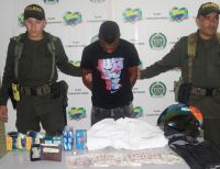 Policía captura en rápida reacción a un sujeto que presuntamente participó en el hurto a sede de Bancolombia en Pueblo Nuevo